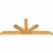 Ekena Millwork Saratoga Rough Sawn Timber Gable Bracket, Western Red Cedar, 96"W x 40"H x 4"D x 6"F, 10/12 Pitch GBW096X40X0406SAR00RWR - alternate 3